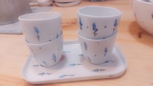Tazzine di ceramica fatte a mano da Adriana Costa